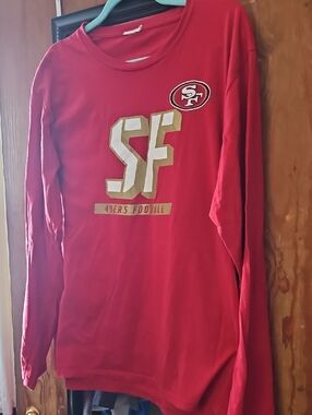 NFL Red Long-Sleeve SF 49ers Graphic Tee